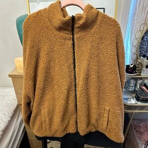 Plus size fabletics reversible bomber jacket